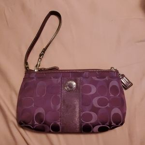 Large coach wristlet